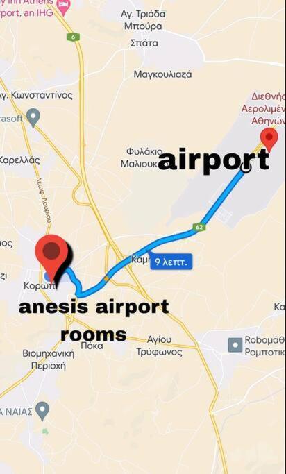Anesis Airport Rooms 306 Koropi Exterior foto